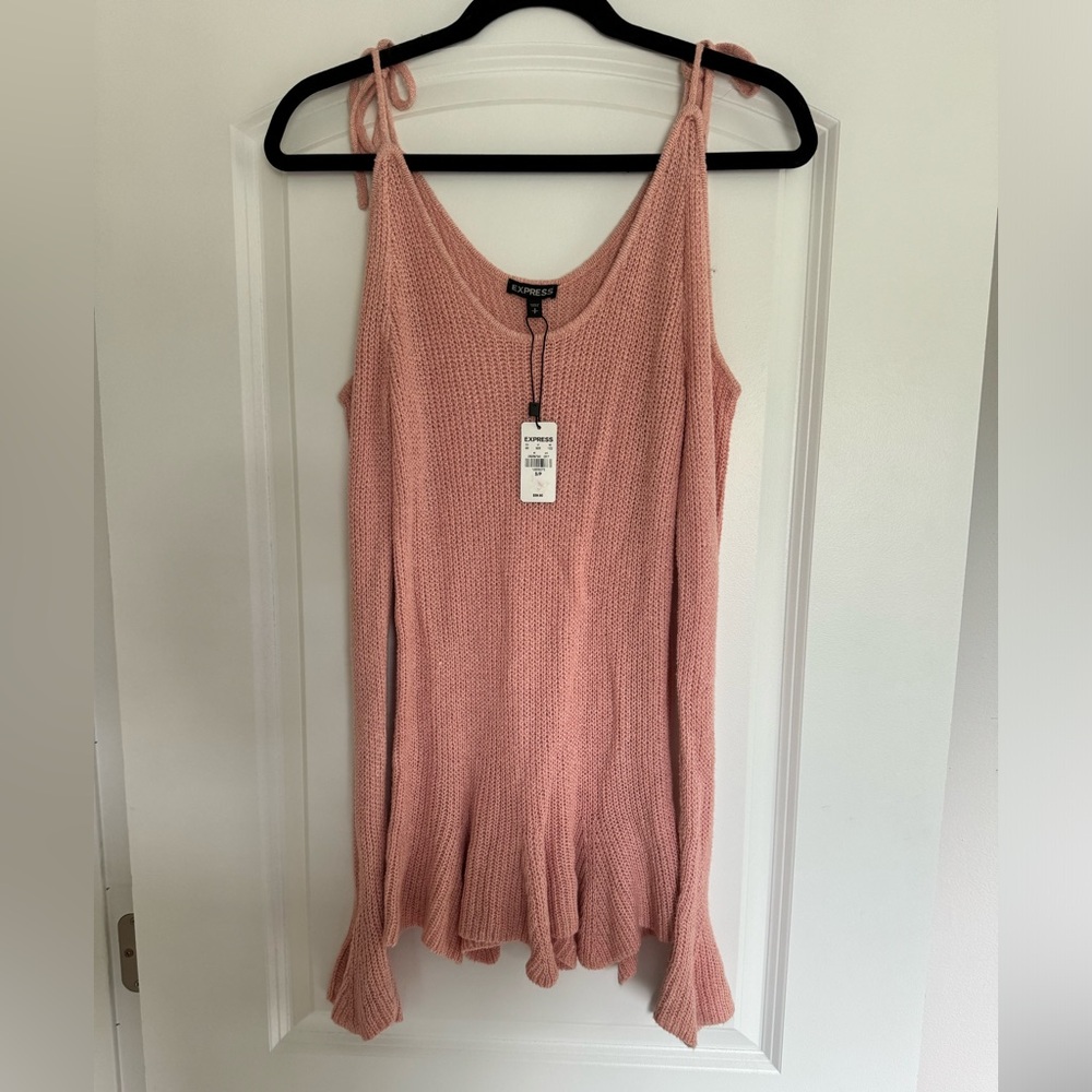 Open Shoulder Express Sweater